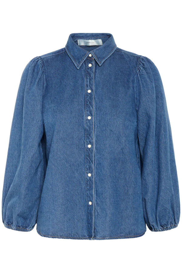 Inwear naisten paita, BALLARIZIW SHIRT Blue Denim - Image 4