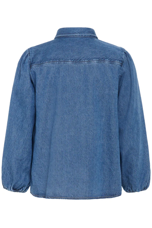 Inwear naisten paita, BALLARIZIW SHIRT Blue Denim - Image 5
