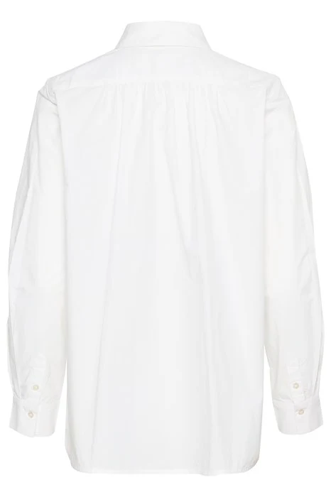 Inwear naisten paitapusero, VALLEYIW FRILL SHIRT Pure White - Image 2