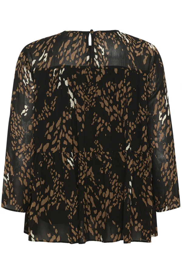 Inwear naisten pusero, AVERIEIW BLOUSE Leonora Black - Image 4