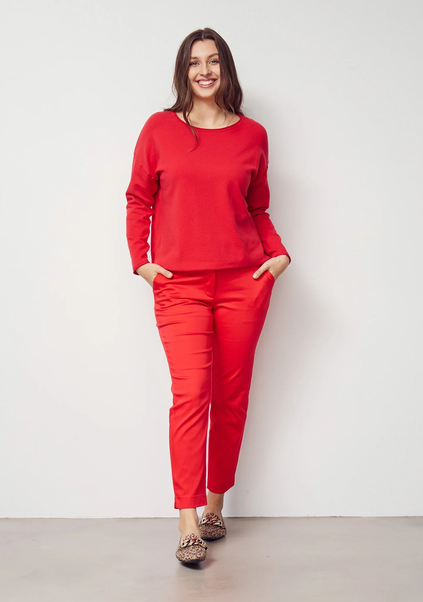 Isay naisten housut Chino Pant, punainen - Image 4