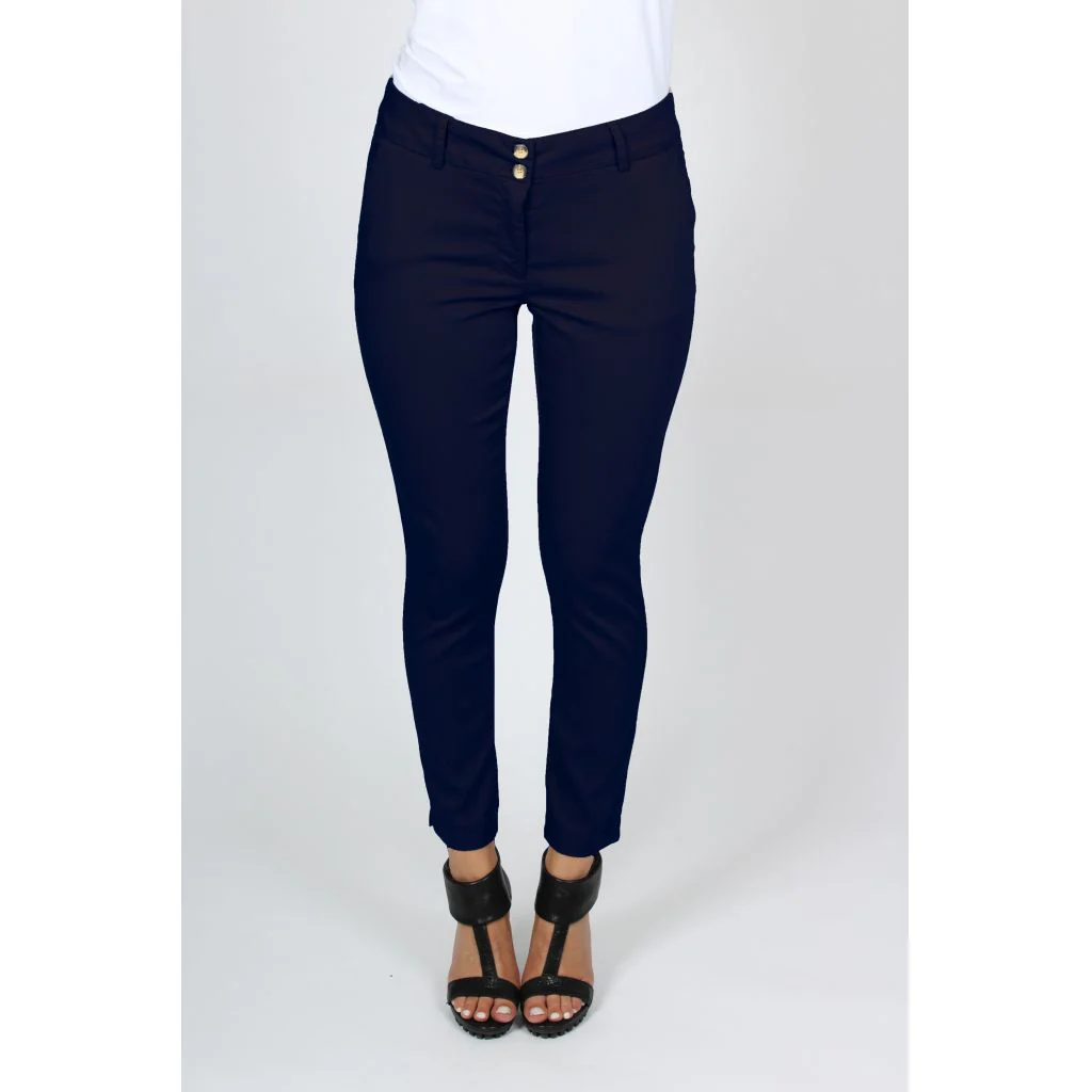 Isay Naisten Housut, Chino Pant Tummansininen - Image 3