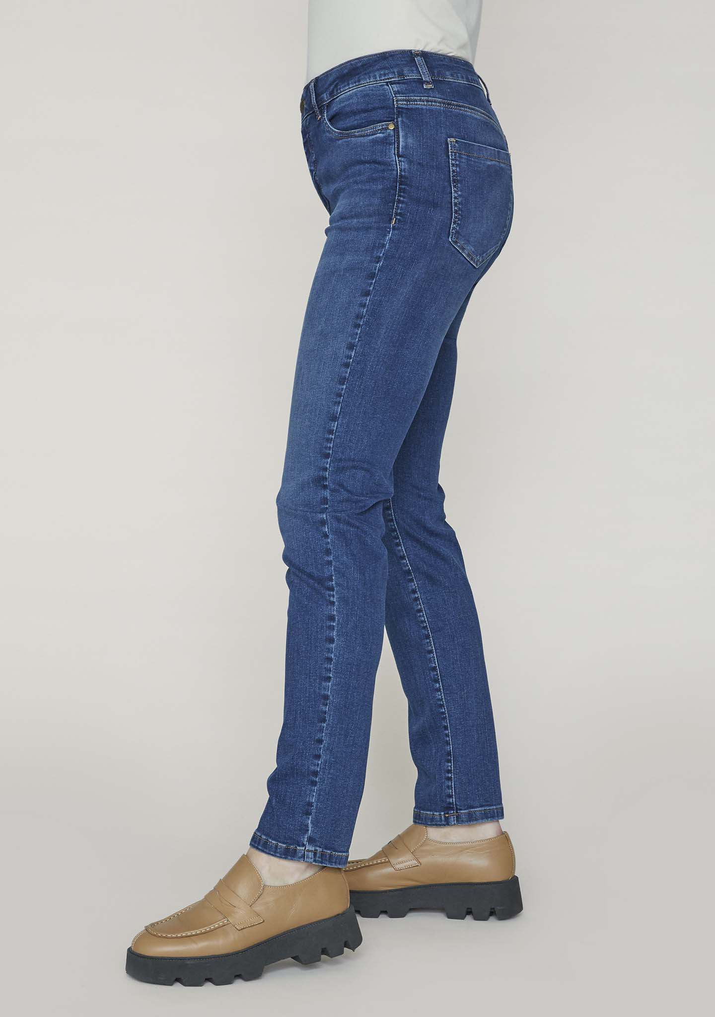 Isay Naisten Farkut, NAPOLI JEANS Tummansininen - Image 3
