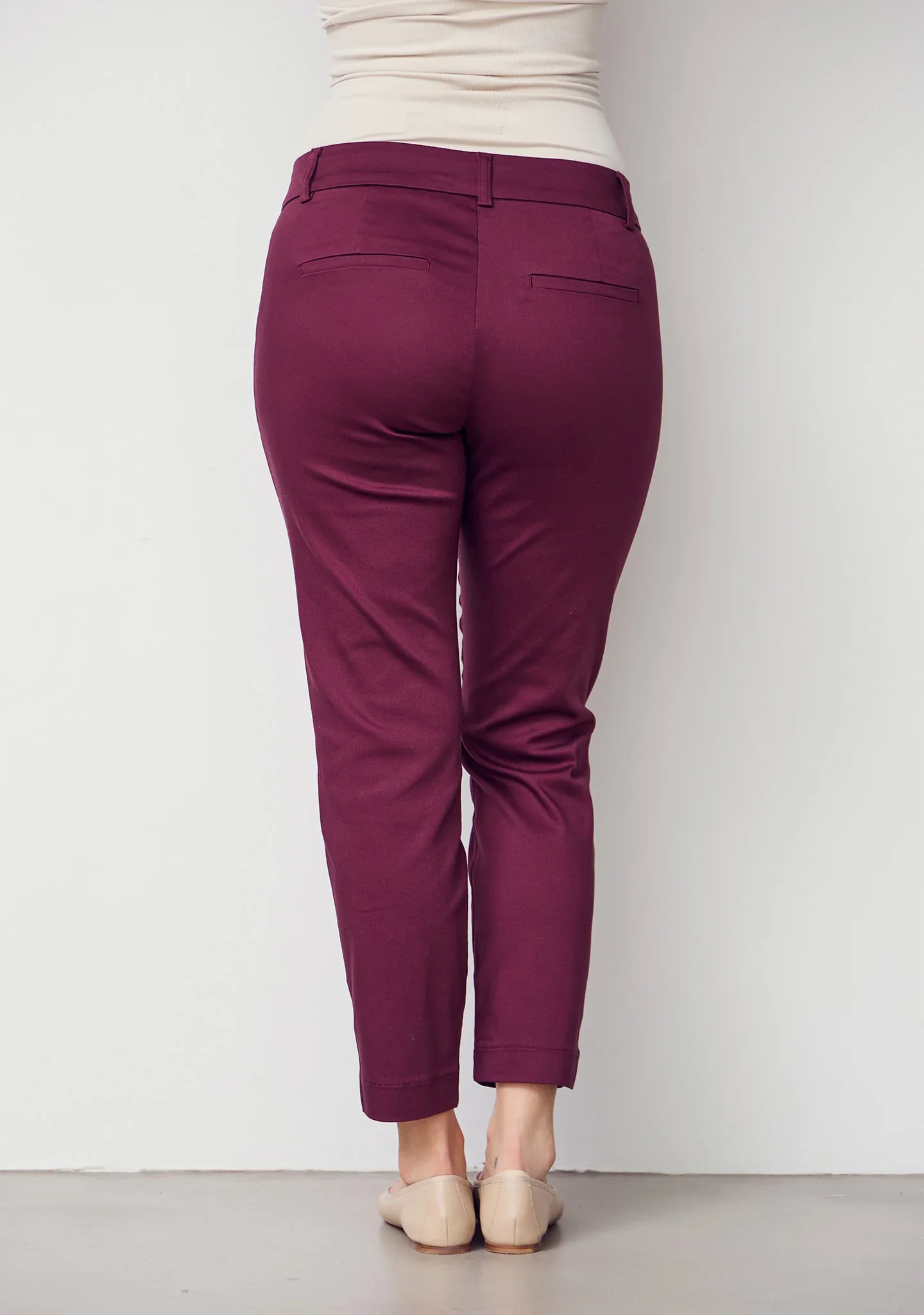 Isay Naisten Housut, Chino Pant Viininpunainen - Image 3