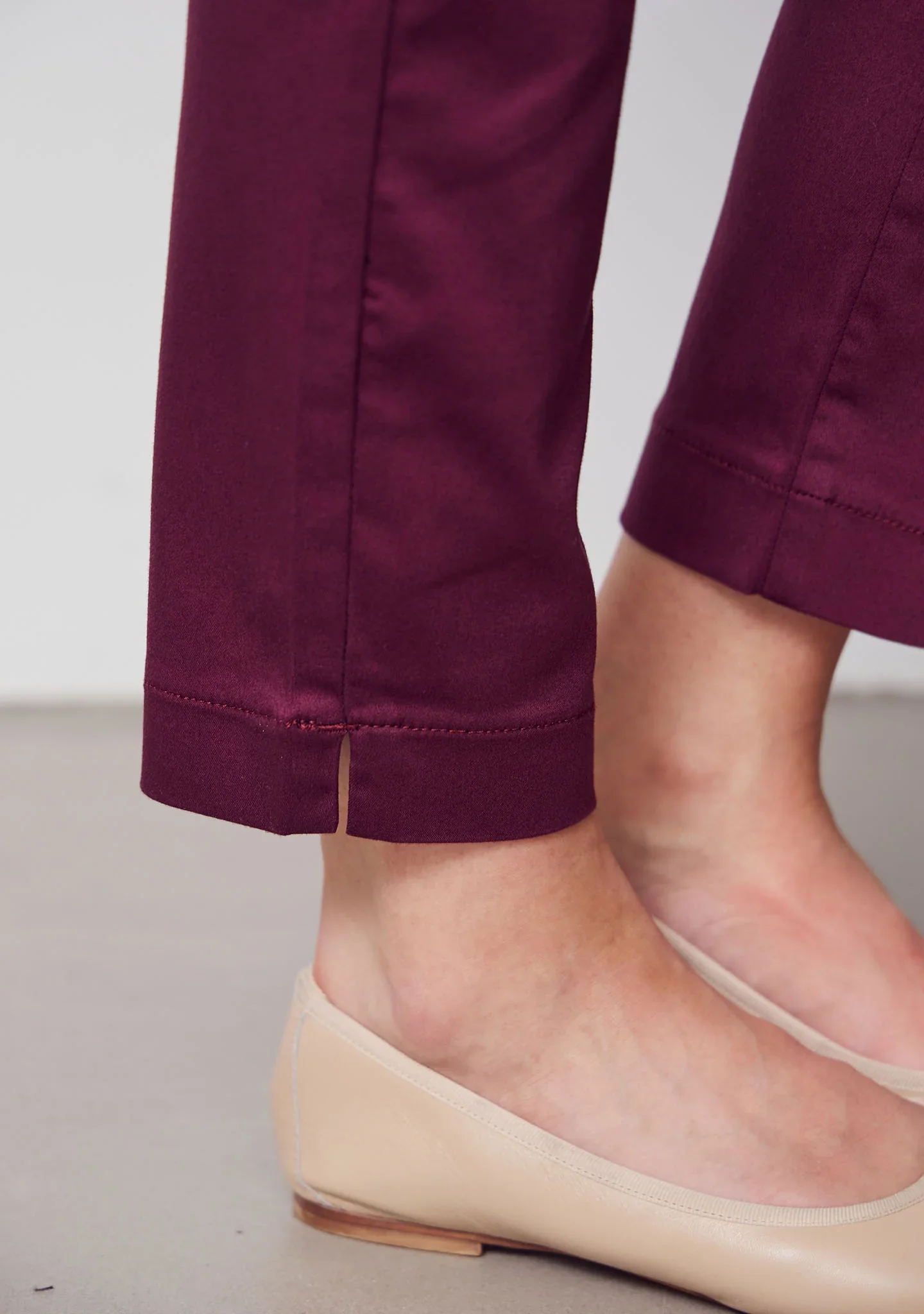 Isay Naisten Housut, Chino Pant Viininpunainen - Image 4