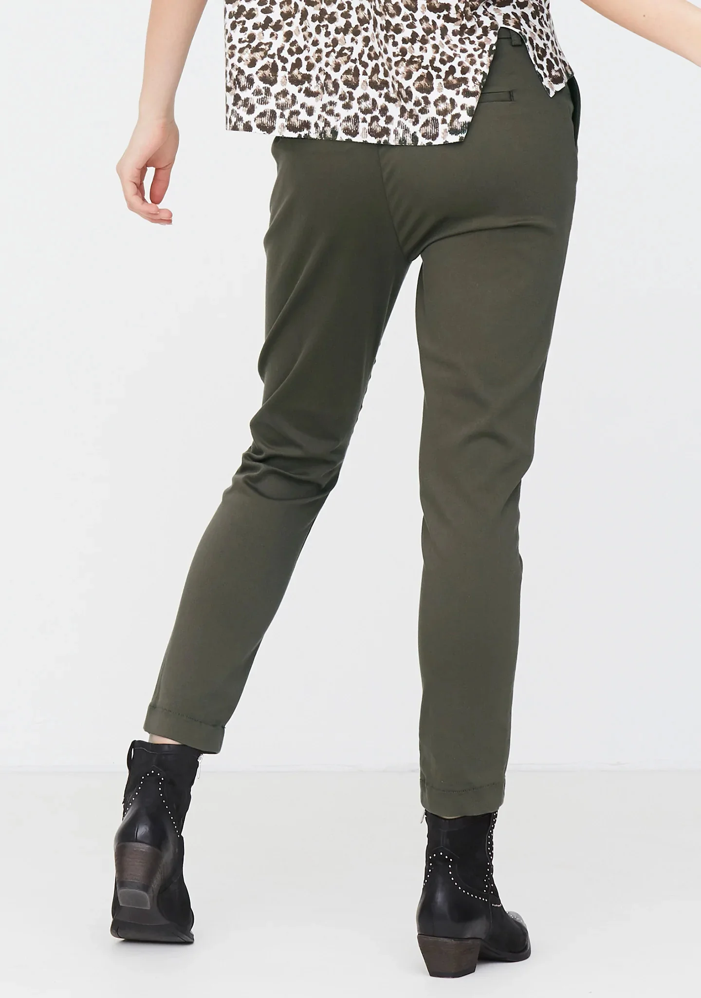 Isay Naisten Housut, Chino Pant Khaki - Image 2
