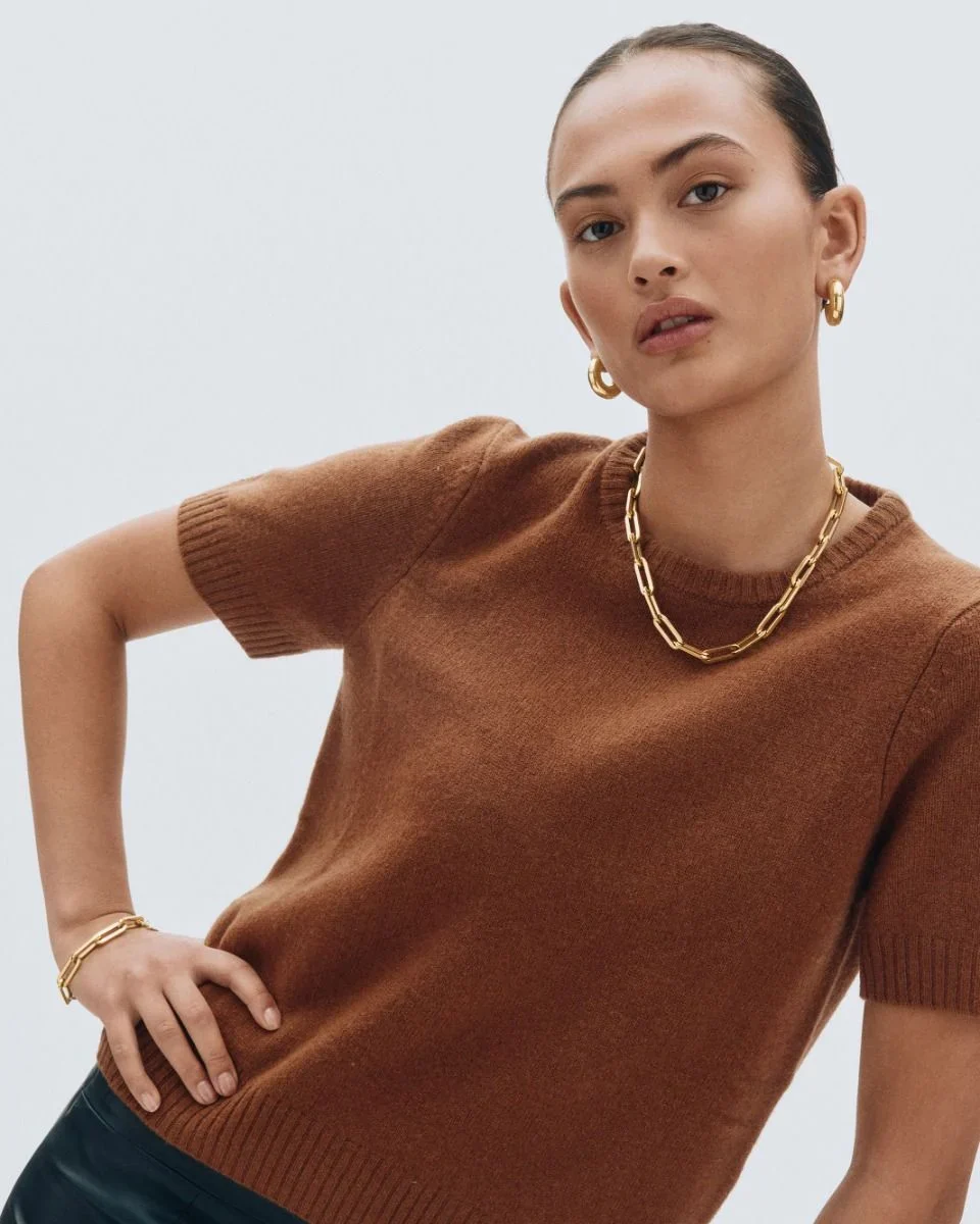 Edblad naisten kaulakoru Ivy Maxi Necklace Gold, Gold pleated - Image 4