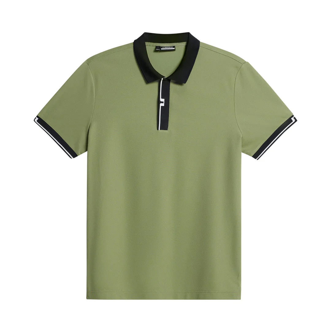 J.Lindeberg miesten pikeepaita, BAY SLIM POLO GOLF Armeijanvihreä - Image 3