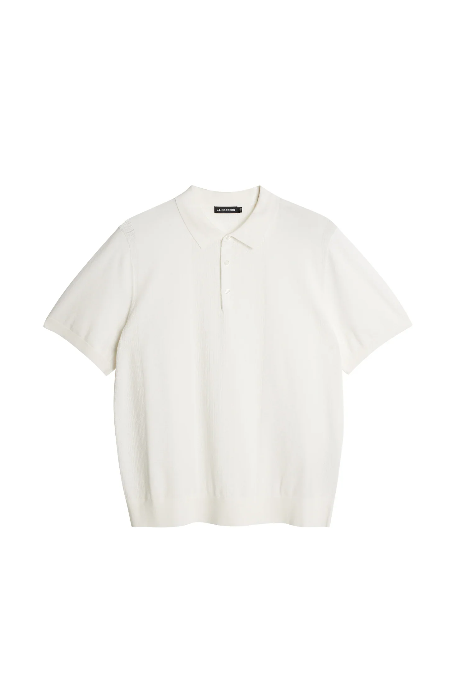 J.Lindeberg miesten pikeepaita, REYMOND SOLID STRIPE POLO Valkoinen - Image 2
