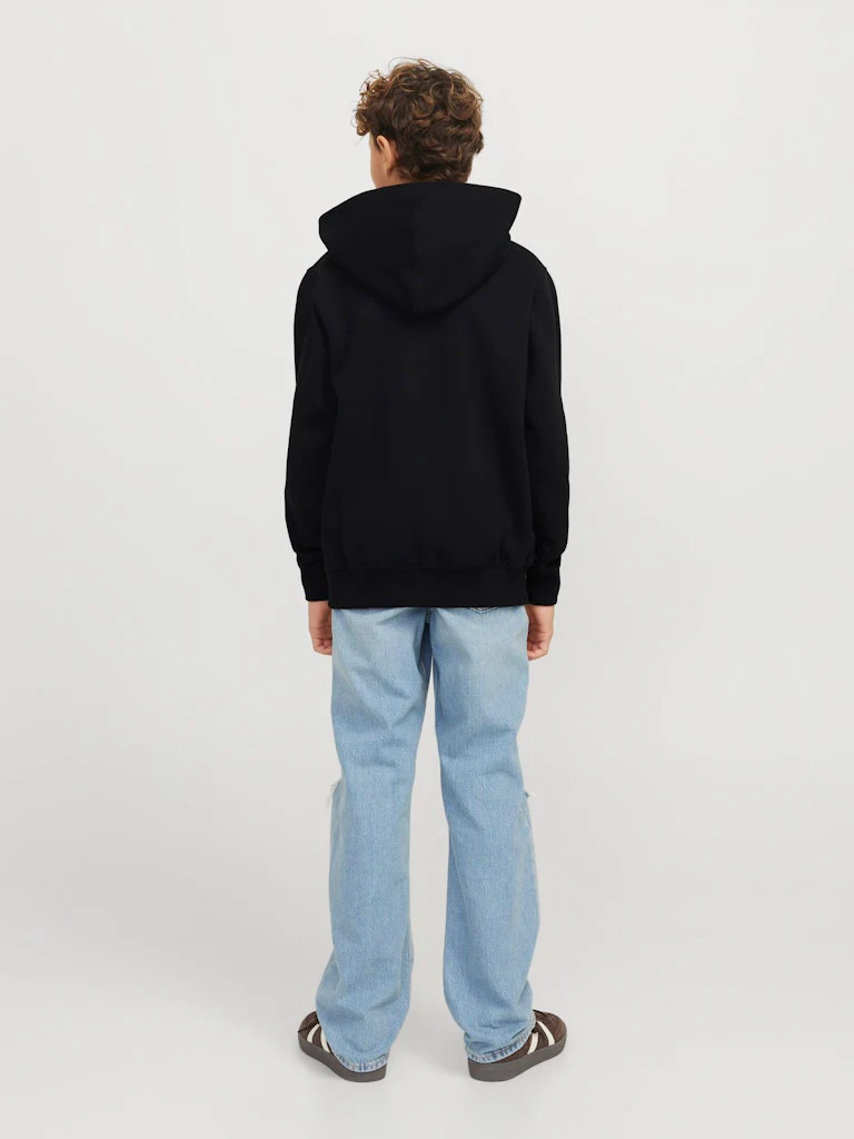 Jack and Jones junior huppari, JJEURBAN EDGE SWEAT HOOD NOOS JNR Musta - Image 4