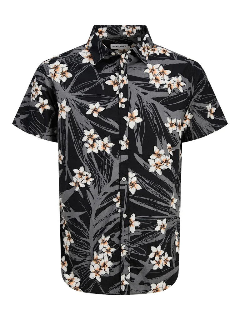 Jack and jones junior paita, JJHAWAI AOP SHIRT Musta Kuosi
