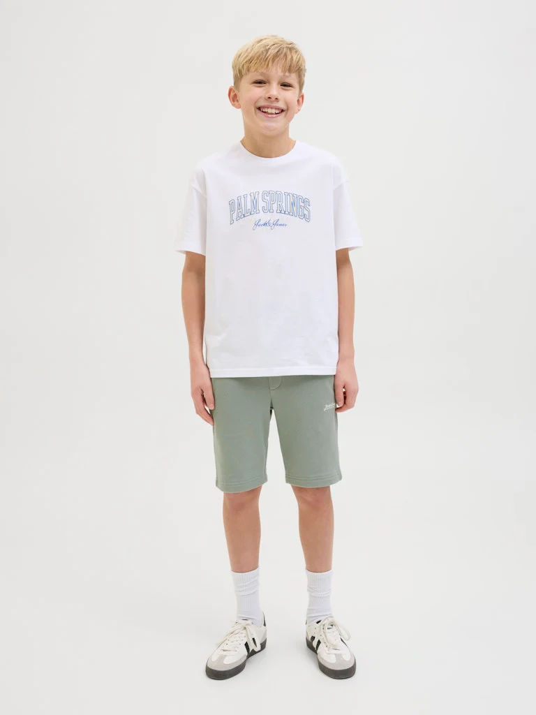Jack and Jones junior shortsit, JPSTGORDON JJBEAU SWEAT SHORTS Vaaleanvihreä