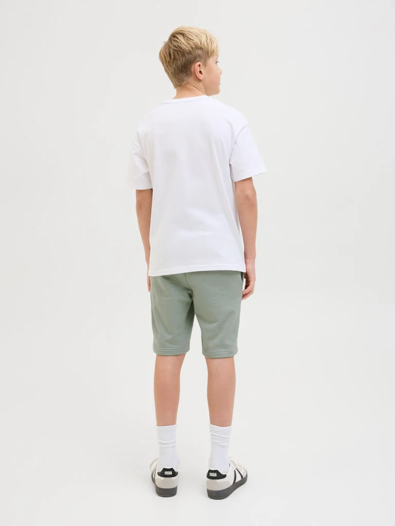 Jack and Jones junior shortsit, JPSTGORDON JJBEAU SWEAT SHORTS Vaaleanvihreä - Image 2