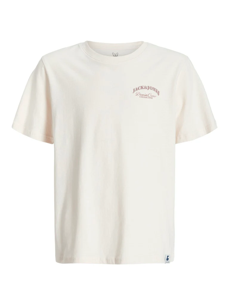 Jack and jones junior t-paita, JJEBRANDES RELAXED TEE SS NOOS JNR Luonnonvalkoinen - Image 2