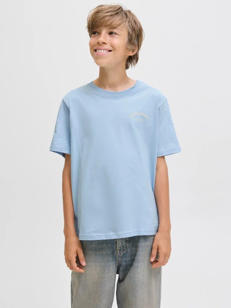 Jack and jones junior t-paita, JJEBRANDES RELAXED TEE SS NOOS JNR Vaaleansininen