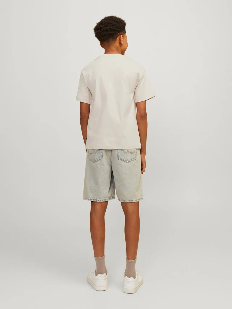 Jack and Jones junior t-paita, JJEURBAN EDGE TEE SS O-NECK NOOS JNR Beige - Image 2