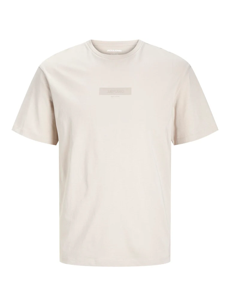 Jack and jones junior t-paita, JJTAKA TEE SS CREW NECK Beige - Image 2