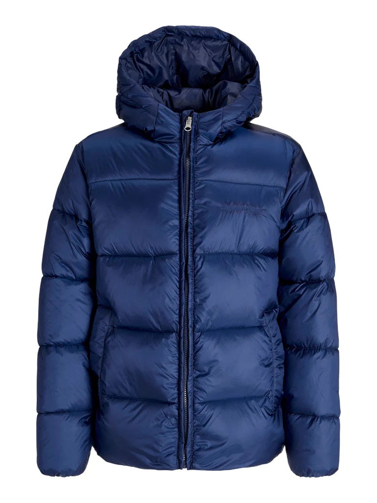 Jack and Jones junior takki, JORNORREBRO PUFFER JACKET JNR Tummansininen