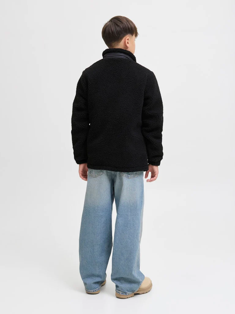 Jack and jones junior teddytakki, JJESOHO TEDDY JACKET JNR Musta - Image 3
