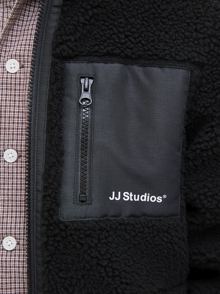 Jack and jones junior teddytakki, JJESOHO TEDDY JACKET JNR Musta - Image 5