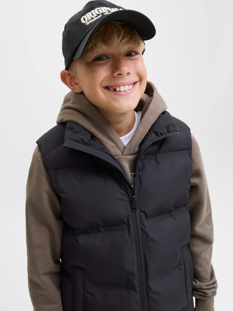 Jack and Jones junior toppaliivi, JJESOHO BODYWARMER COLLAR JNR Musta - Image 4