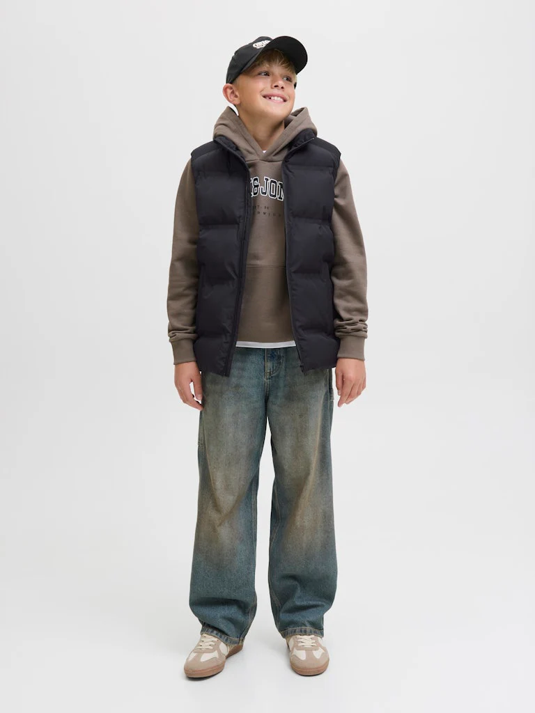 Jack and Jones junior toppaliivi, JJESOHO BODYWARMER COLLAR JNR Musta - Image 5