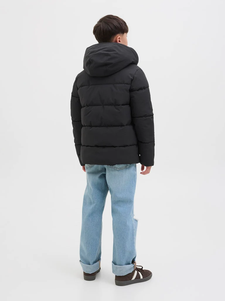 Jack and jones junior toppatakki, JJGLOBAL PUFFER JACKET JNR Musta - Image 2
