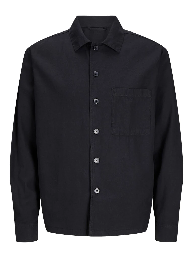 Jack and Jones miestan päällyspaita, JJEURBAN EDGE OVERSHIRT LS SN Black - Image 3