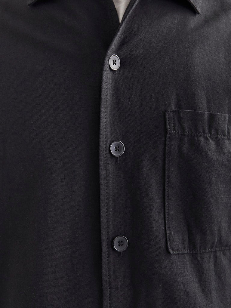 Jack and Jones miestan päällyspaita, JJEURBAN EDGE OVERSHIRT LS SN Black - Image 4