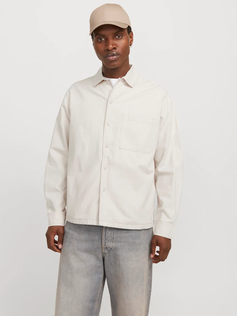 Jack and Jones miestan päällyspaita, JJEURBAN EDGE OVERSHIRT LS SN Moonbeam