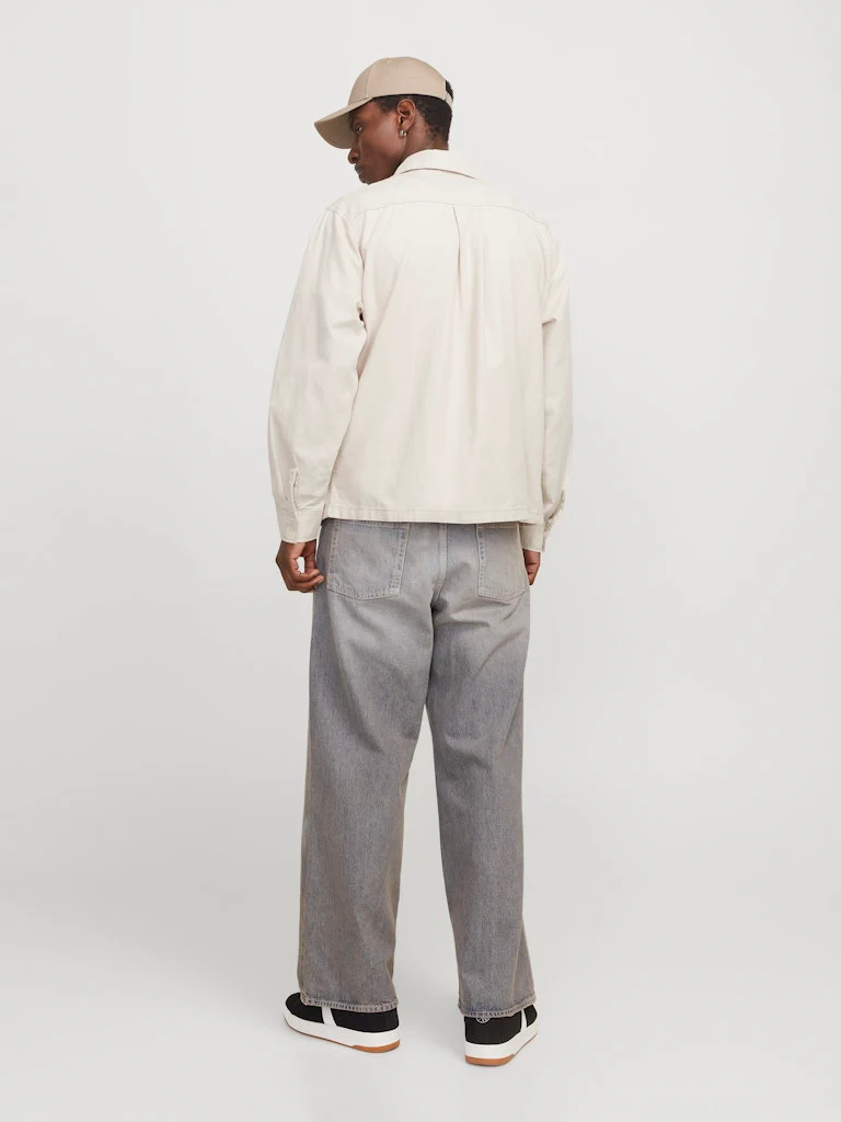 Jack and Jones miestan päällyspaita, JJEURBAN EDGE OVERSHIRT LS SN Moonbeam - Image 2