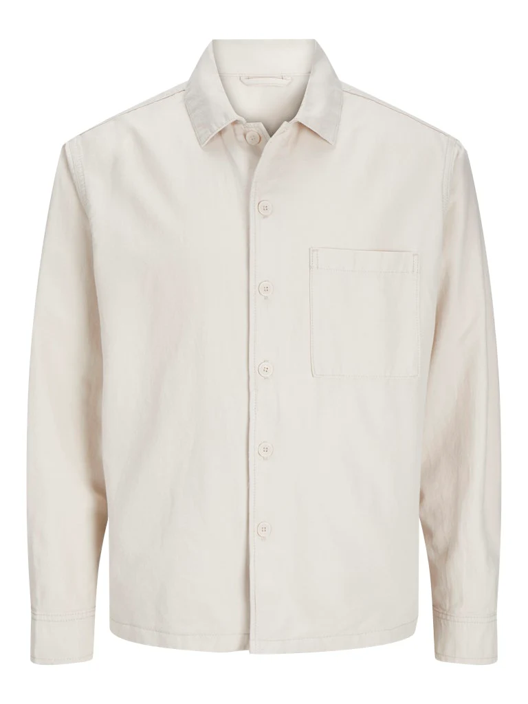Jack and Jones miestan päällyspaita, JJEURBAN EDGE OVERSHIRT LS SN Moonbeam - Image 3