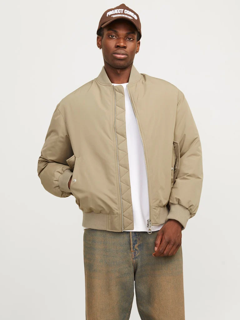 Jack and Jones miesten bombertakki, JCOKINETIC SOFT UTILITY BOMBER LN Honey Gold