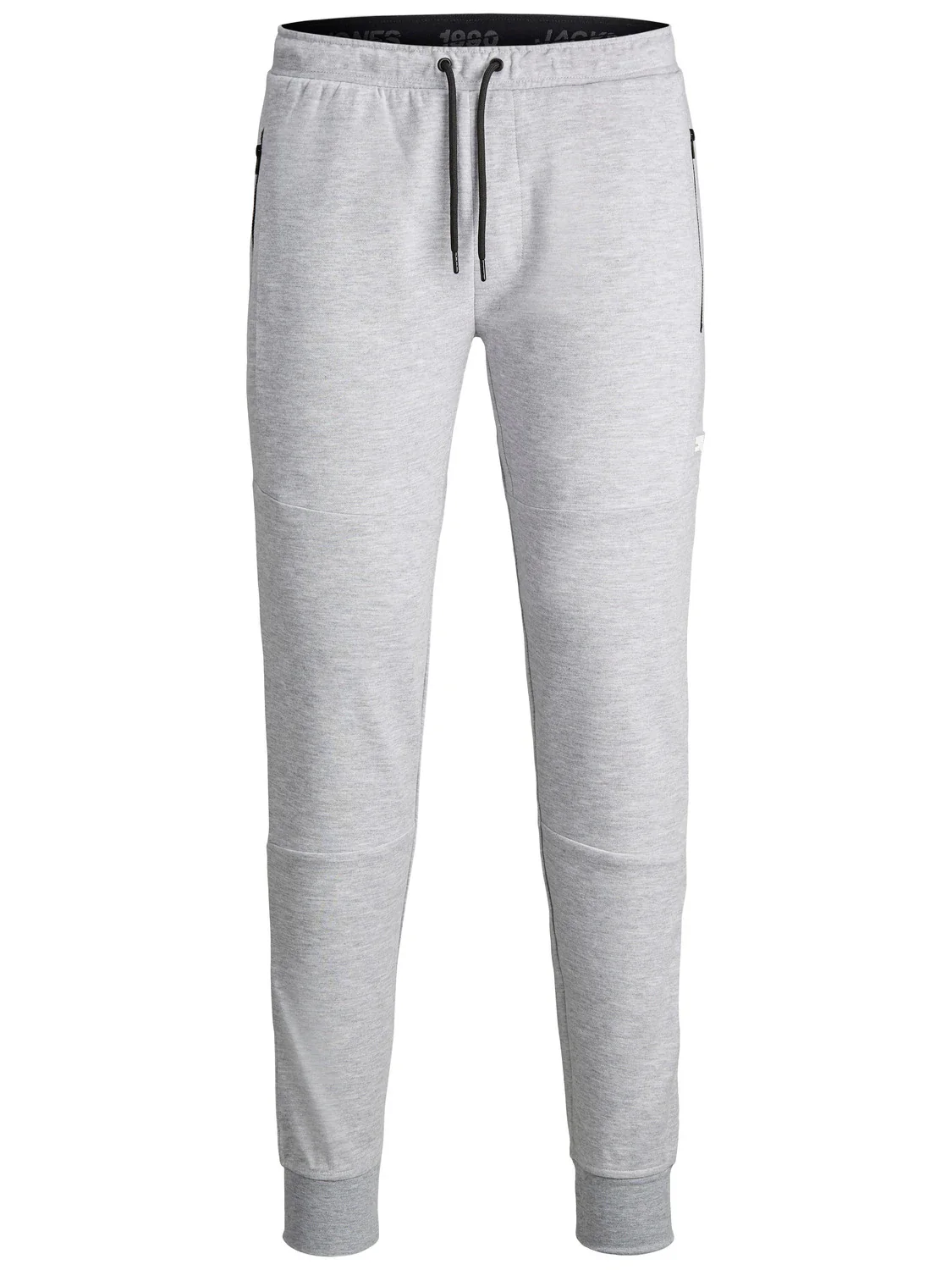 Jack and Jones Miesten Collegehousut JJIWILL JJAIR SWEAT PANTS Light Grey Melange - Image 3