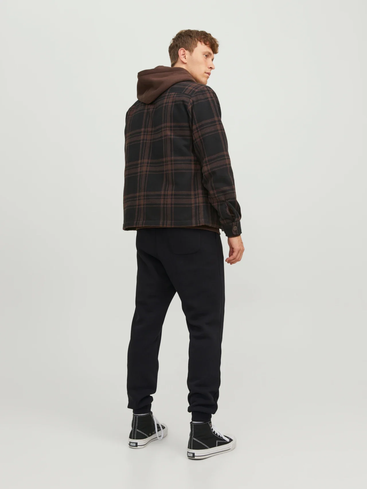 Jack and Jones miesten collegehousut, JPSTGORDON BRADLEY SWEAT PANT  Black - Image 2