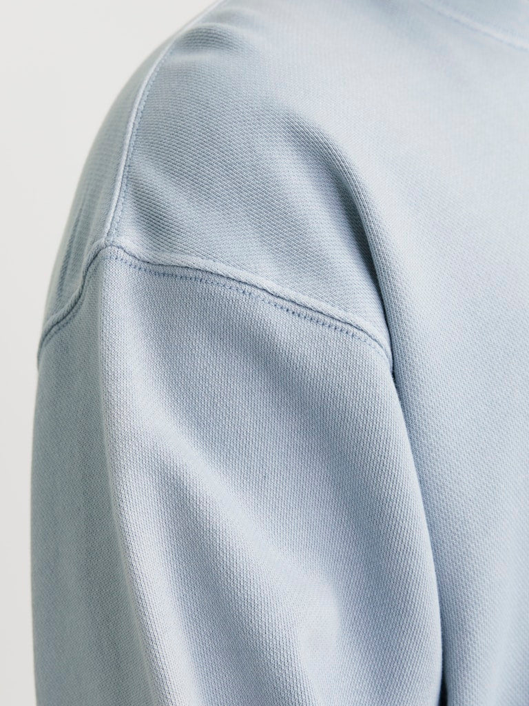 Jack and Jones miesten collegepusero, JJECHARGE FADED SWEAT CREW NECK Chambray Blue - Image 3
