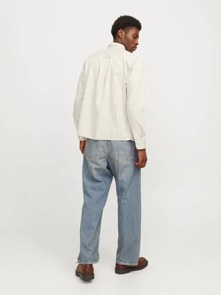 Jack and Jones miesten farkkupaita, JJETRAVIS SHIRT LS Moonbeam - Image 2
