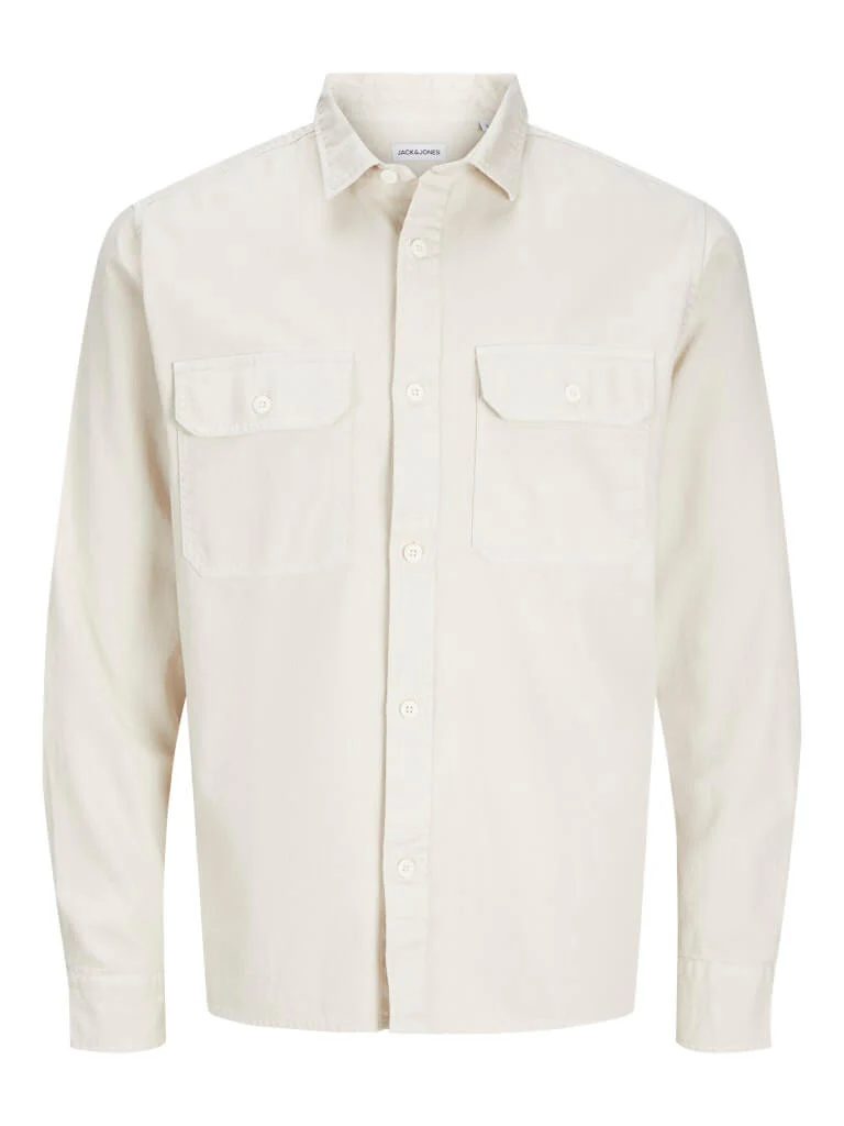Jack and Jones miesten farkkupaita, JJETRAVIS SHIRT LS Moonbeam - Image 5