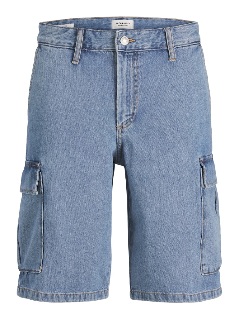 Jack and Jones miesten farkkushortsit, JJIBILL JJWIDE SHORTS Light Blue Denim - Image 4