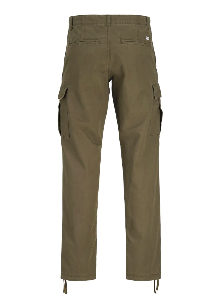 Jack and Jones miesten reisitaskuhousut, JPSTKANE BARKLEY CARGO PANT Olive Night - Image 4