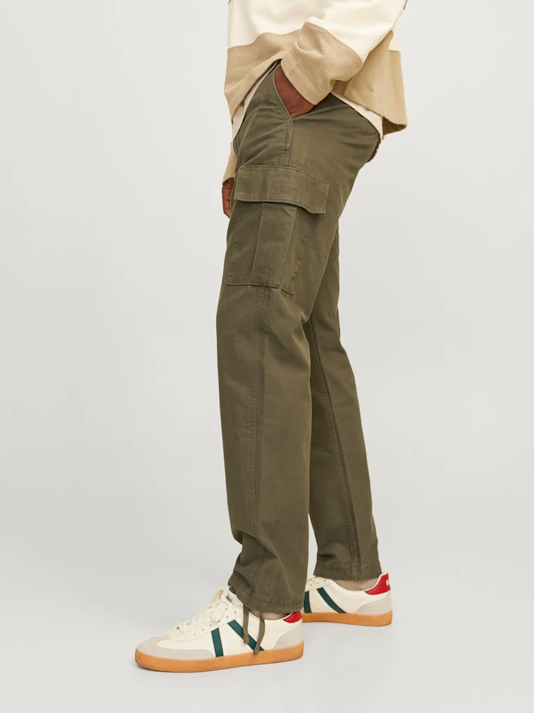 Jack and Jones miesten reisitaskuhousut, JPSTKANE BARKLEY CARGO PANT Olive Night - Image 6
