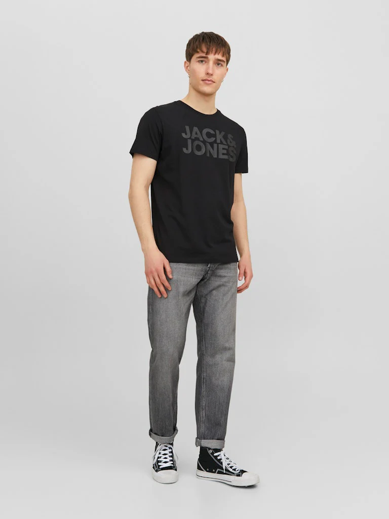 Jack and Jones Miesten T-Paita, JJECORP LOGO TEE SS O-NECK NOOS Black - Image 4