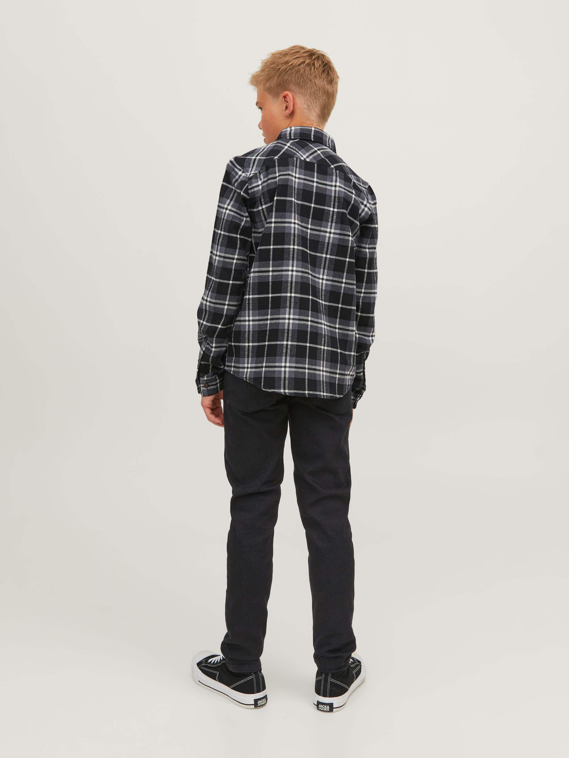 JACK&JONES JUNIOR Farkut, JJIGLENN JJORIGINAL MF072 Musta - Image 7