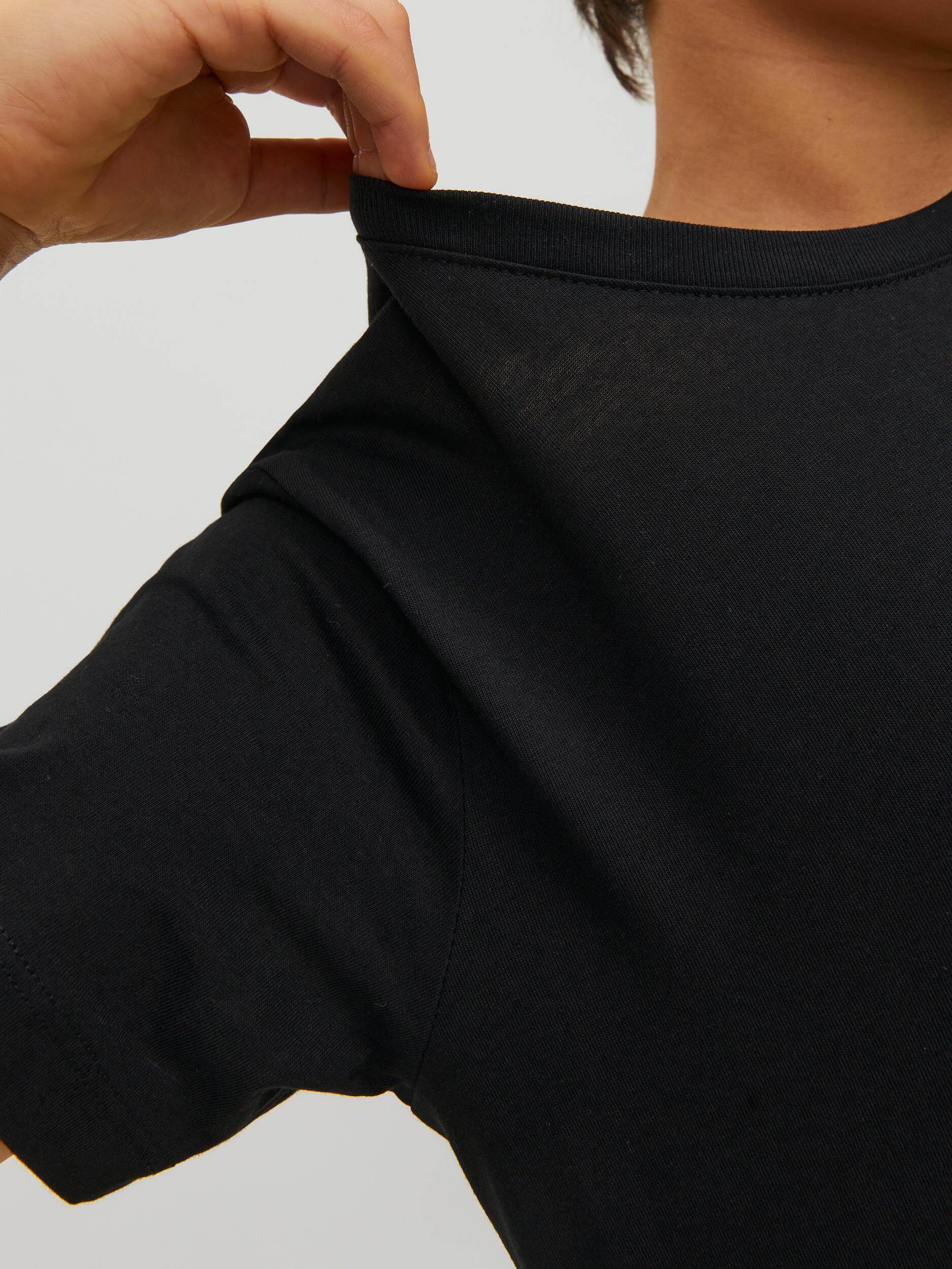 JACK&JONES JUNIOR t-paita, JJEORGANIC BASIC TEE SS O-NECK Musta - Image 5