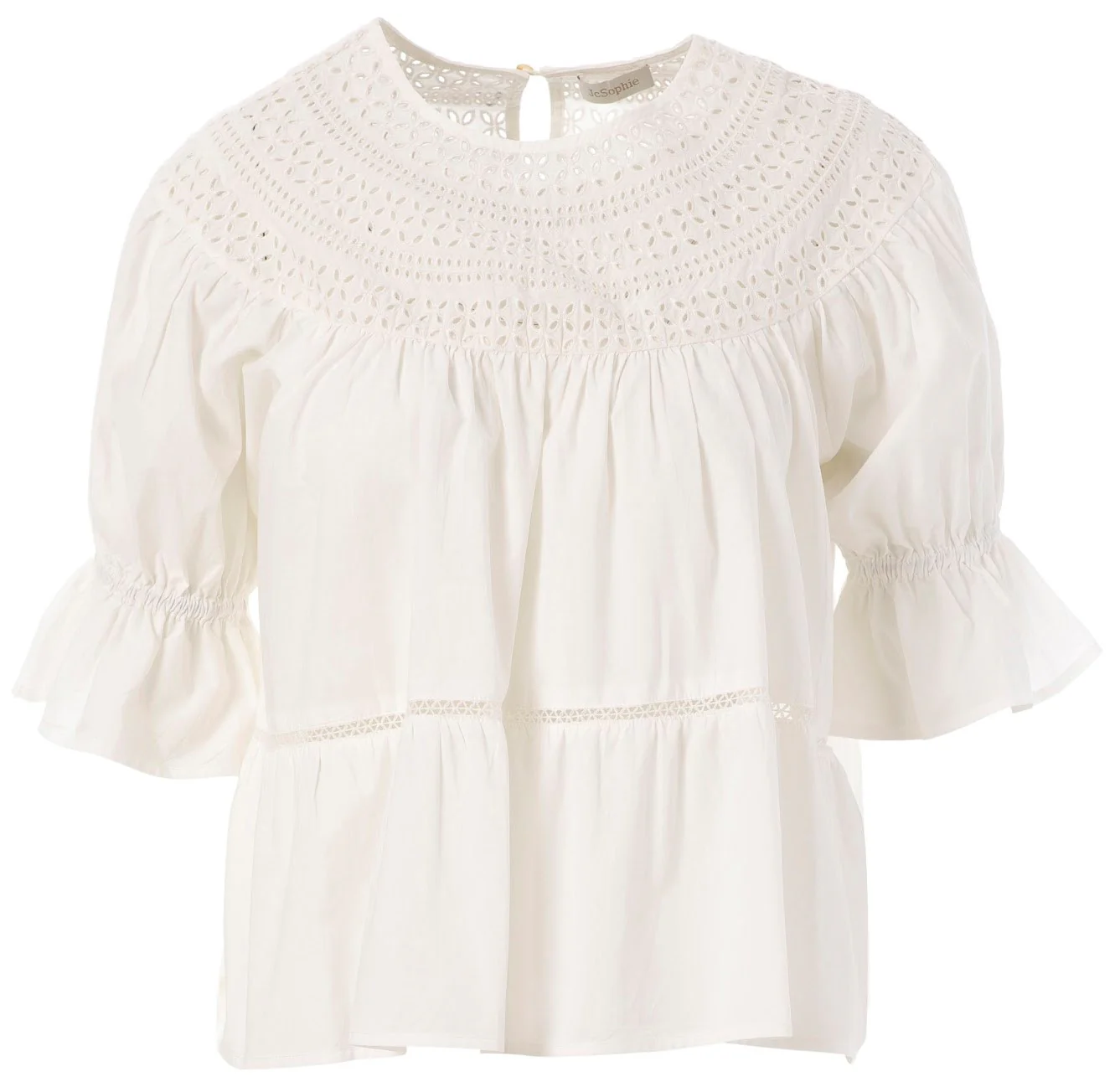 JcSophie naisten pusero, GALA BLOUSE Valkoinen - Image 2