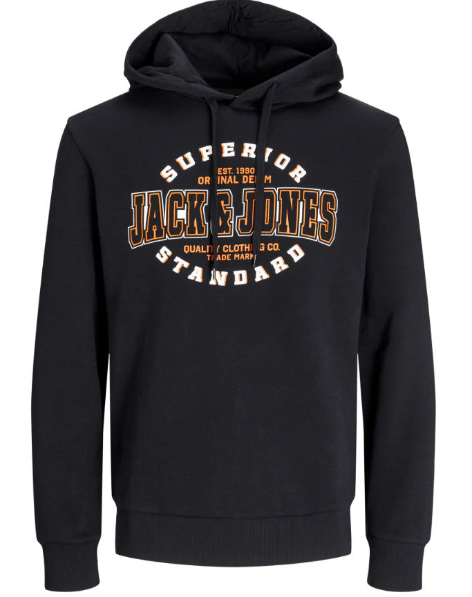 JJELOGO SWEAT HOOD 2 COL 24/25 NOOS Black