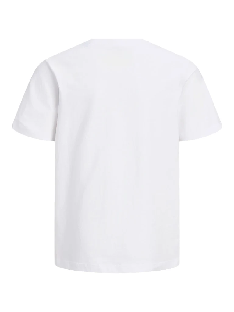 Jack and Jones Junior lasten t-paita JJHONOLULU Shape Tee JNR, valkoinen - Image 2