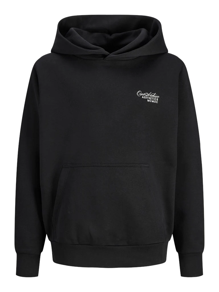 Jack and Jones Junior lasten huppari JJROAR SWEAT HOOD JNR, musta - Image 2