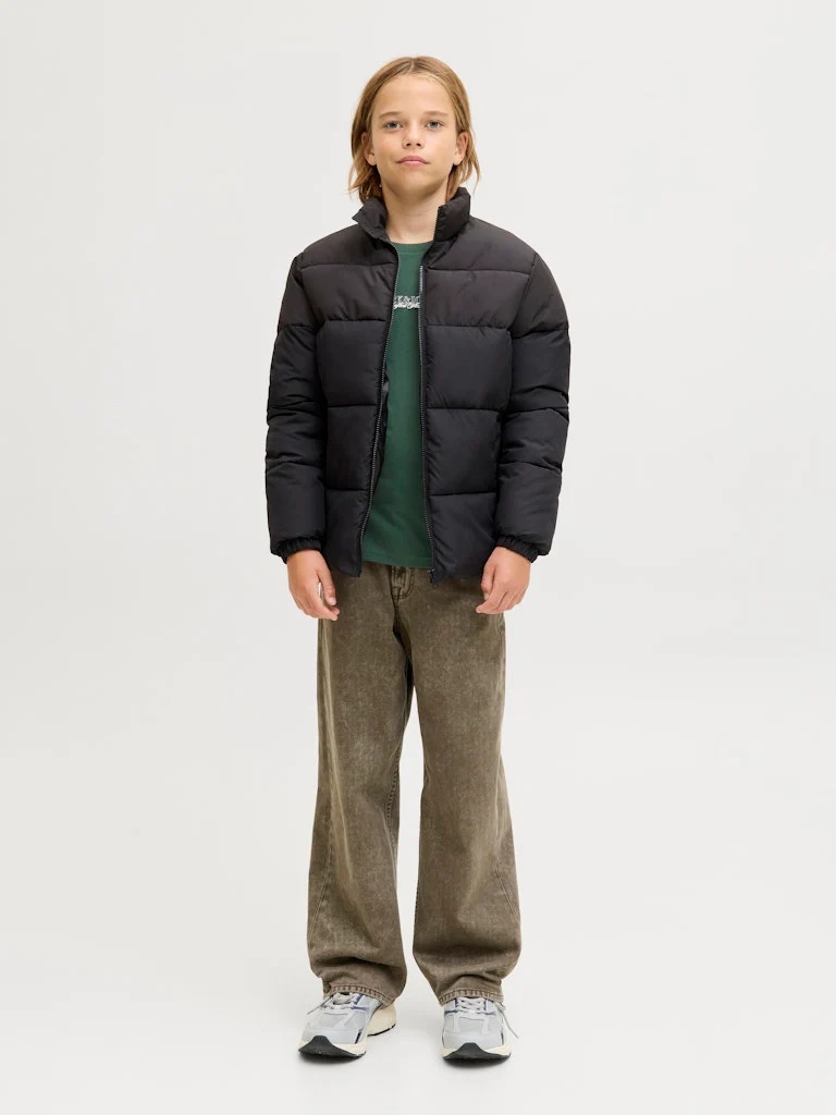 Jack and Jones Junior lasten paita JORBLEECKER MINIMAL TEE LS CREW NECK JNR, vihreä - Image 7