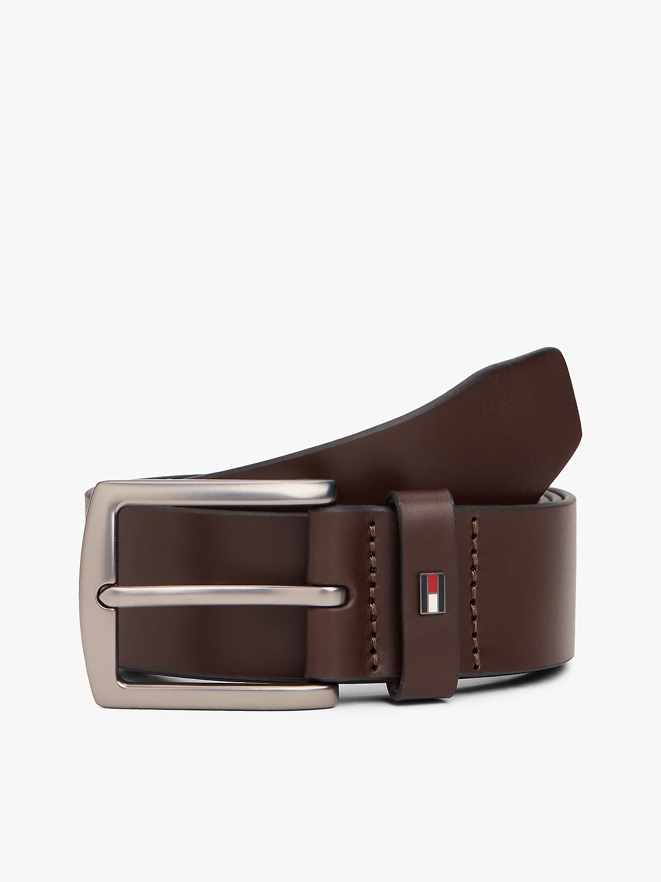 Tommy Hilfiger K DENTON nahkavyö lahjapaketissa, tummanruskea